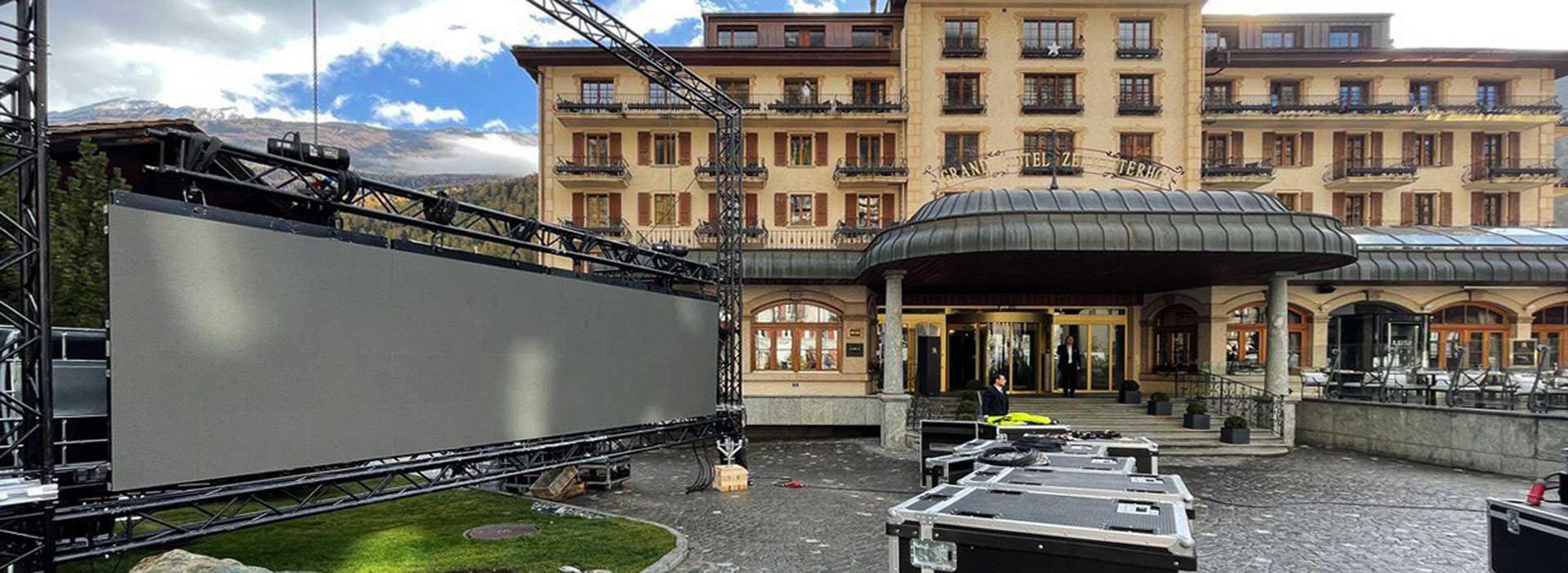 LED-Screen Grand Hotel Zermatt